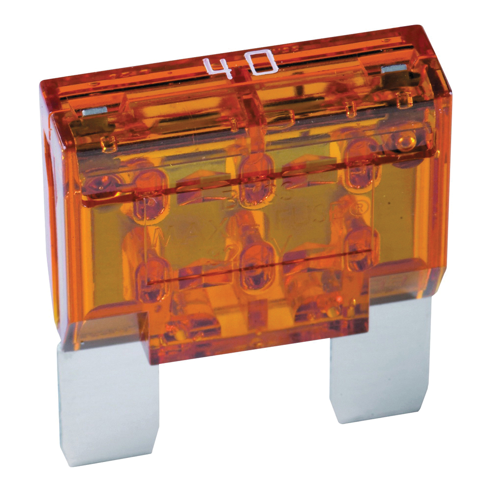 MAXI Series BP/MAX-40-RP Automotive Fuse, Fast-Acting Fuse, MAX, 32 VDC, 40 A, 1 kA Interrupt
