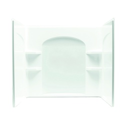 Ensemble 71224100-0 Bath/Shower Wall Set, 33-1/4 in L, 60 in W, 54 in H, Vikrell, Alcove Installation, White