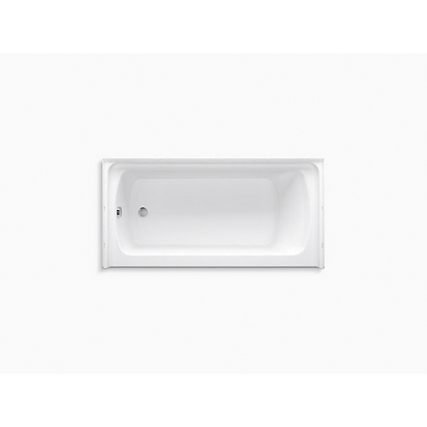 Sterling Ensemble 71171110-0 Bathtub, 44 gal Capacity, 60 in L, 30 in W, 18 in H, Alcove Installation, Vikrell - 1