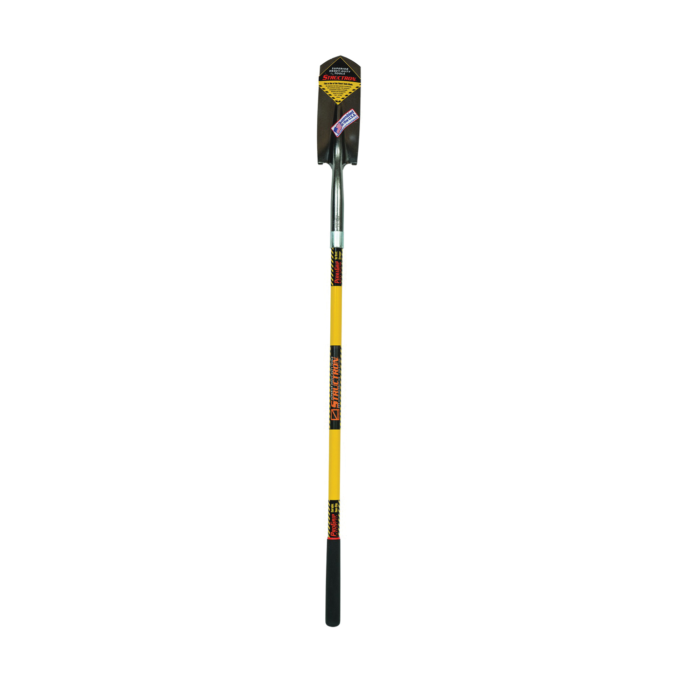 89184 Trenching Shovel, 4 in W Blade, 14 ga Gauge, Steel Blade, Fiberglass Handle, Long Handle, 48 in L Handle
