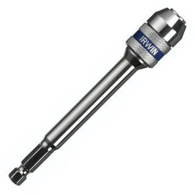 4935705 Bit Holder, 1/4 in Drive, 1/4 in Shank, Hex Shank, 12 in L, Carbon Steel