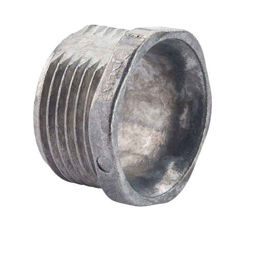 11007B Flex Connector, 3/4 in, Zinc, Gray