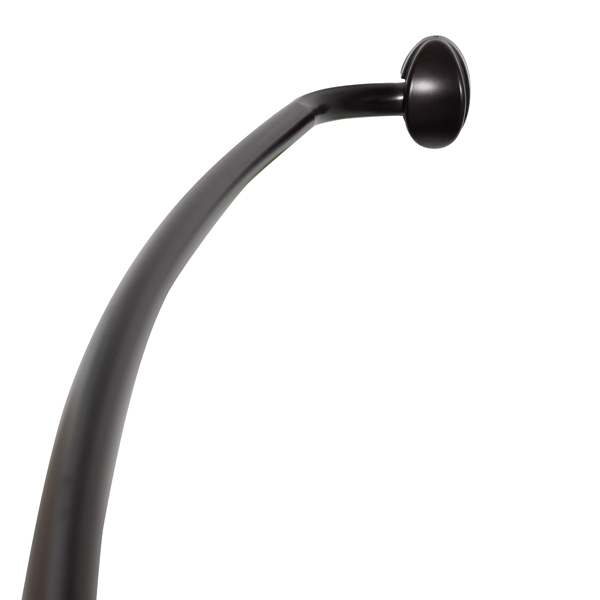 Zenna Home 35603HB04 Shower Rod, 60 to 72 in L Adjustable, 1 in Dia Rod, Aluminum, Heritage Bronze