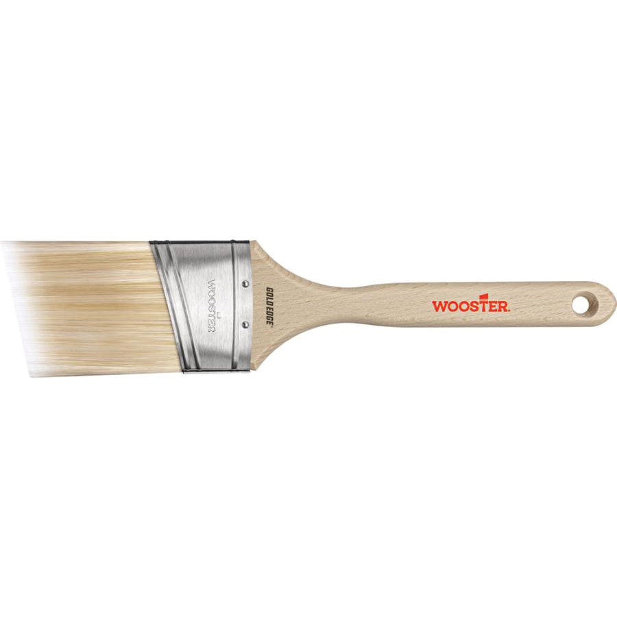 Gold Edge 5236-1-1/2 Paint Brush, 1-1/2 in W, 2-7/16 in L Bristle, Polyester Bristle