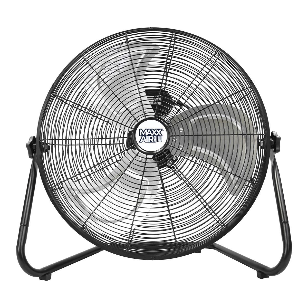 HVFF 20 High-Velocity Floor Fan, 120 V, 20 in Dia Blade, 3-Speed, 1500 to 2250 cfm Air, Black