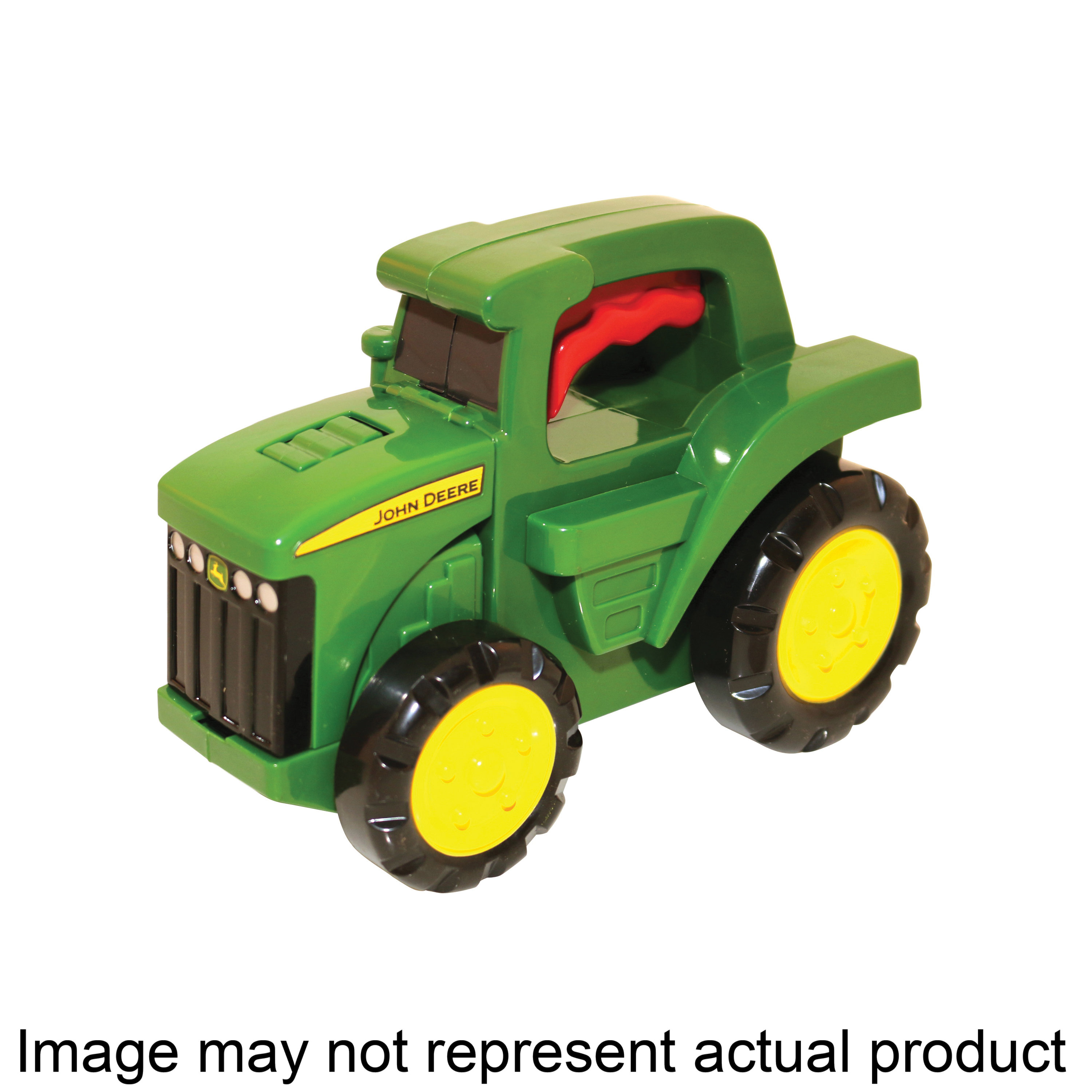 35083 Flashlight Tractor, 18 months and Up, Internal Light/Music: Internal Light and Music, Plastic, Green/Yellow