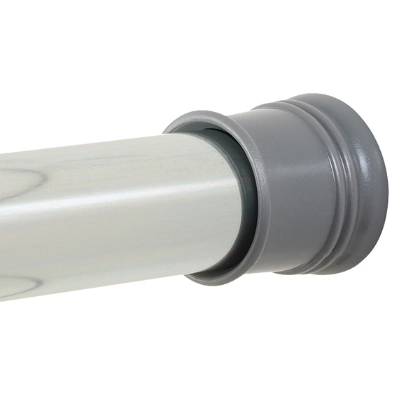 Zenna Home TwistTight Series 512S/502S Shower Stall Rod, 40 in L Adjustable, 1-1/4 in Dia Rod, Steel, Chrome