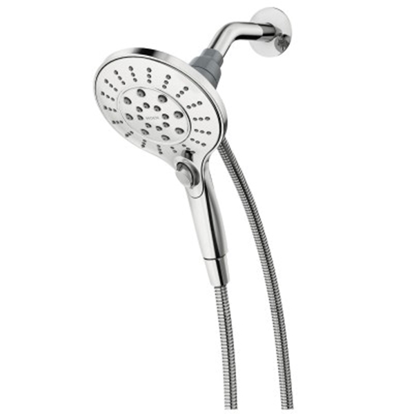 Engage Series 26112 Spray Head Hand Shower, 1/2 in Connection, 2.5 gpm, 6-Spray Function, Metal, Chrome