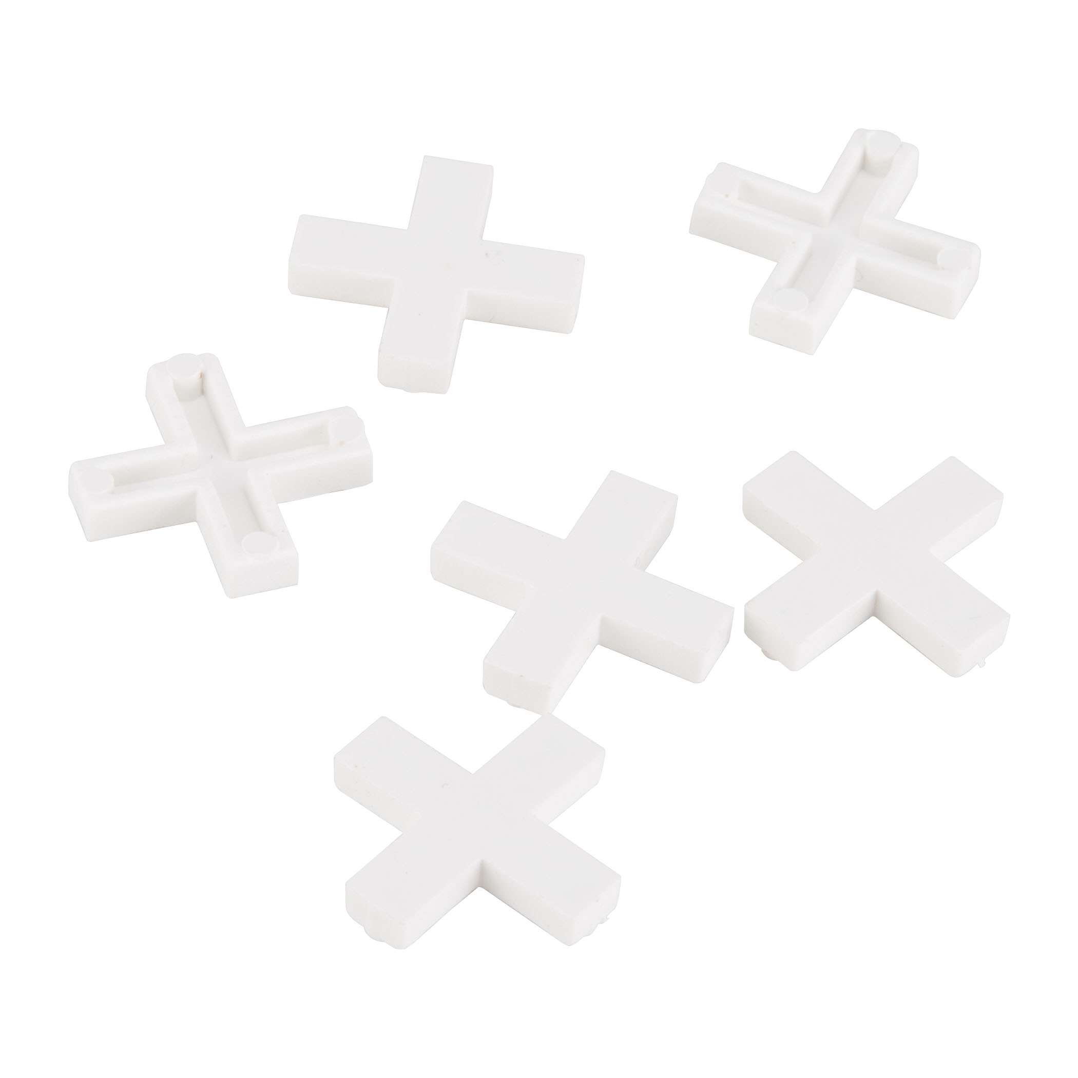MJ-T80806-3L Tile Spacer, 3/8 in Thick, Cross, Plastic, 200/BAG