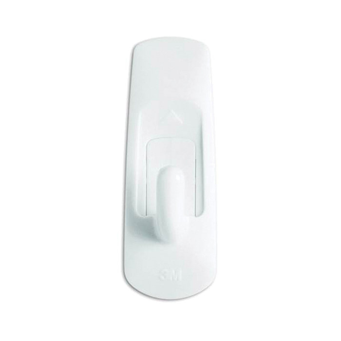 17002-VP-6PK Utility Hook, 1/2 in Opening, 1 lb, 6 -Hook, Plastic, White