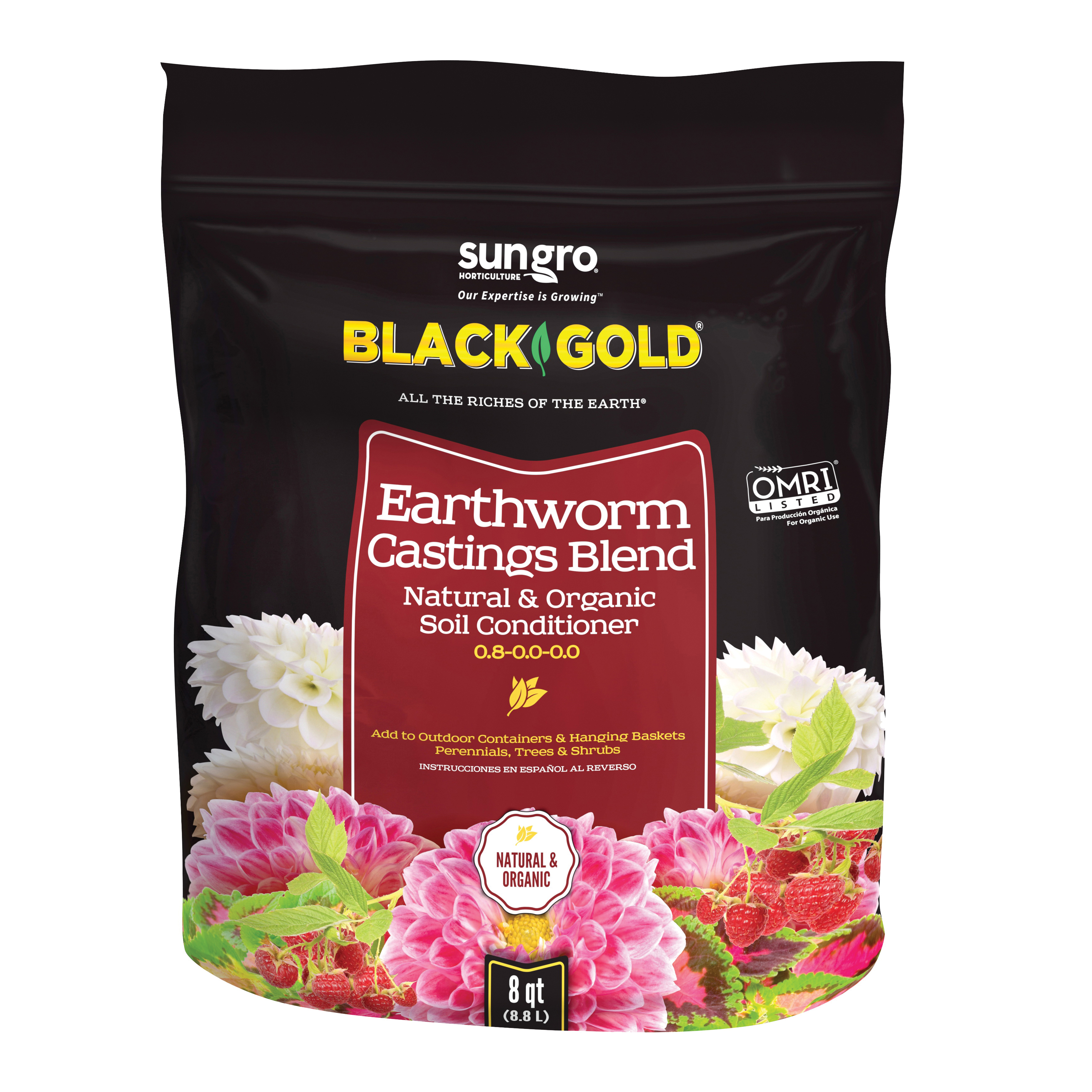 1490302.Q.08P Earthworm Casting, 8 qt Bag