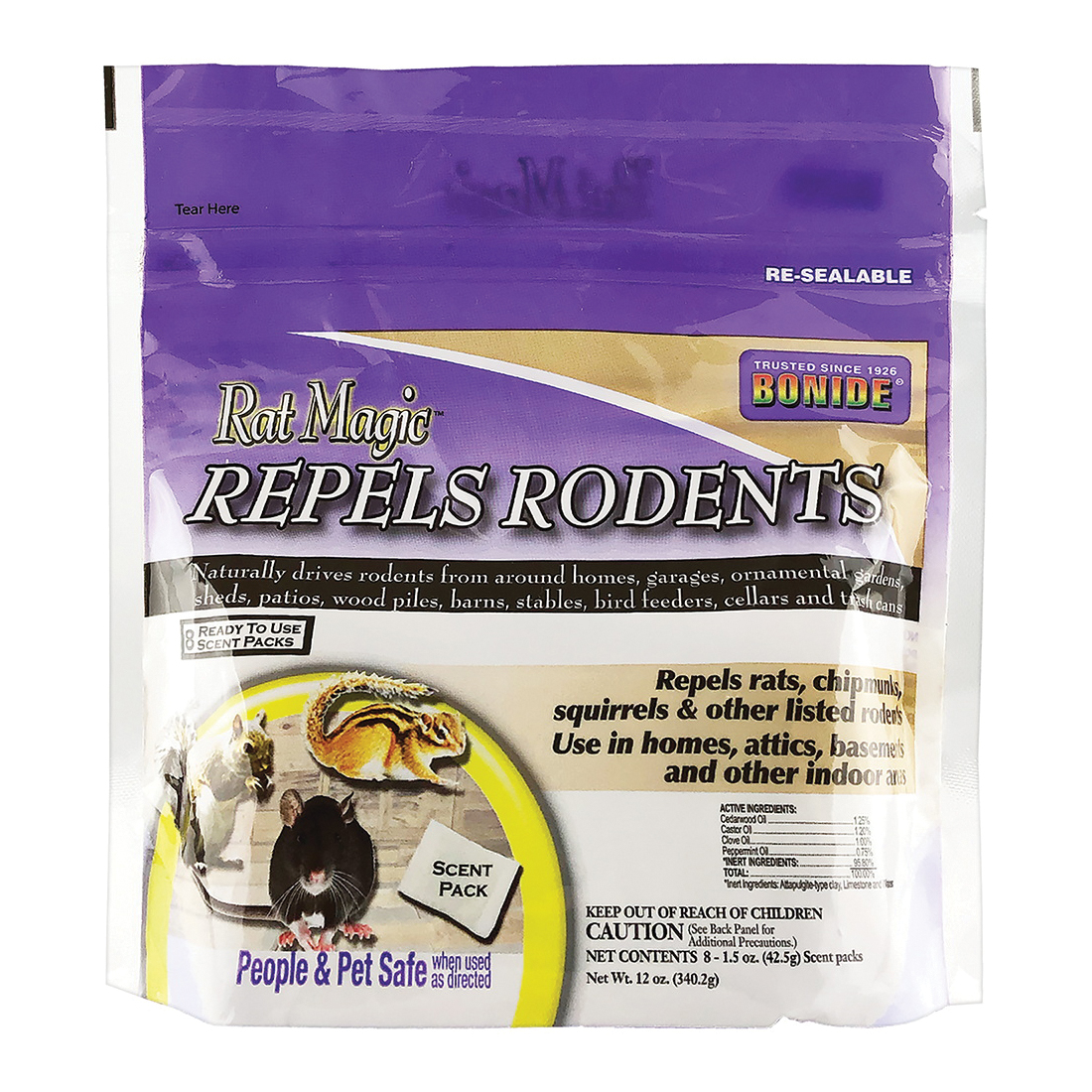 Bonide Rat Magic 8636 Rodent Repellent, Ready-to-Use