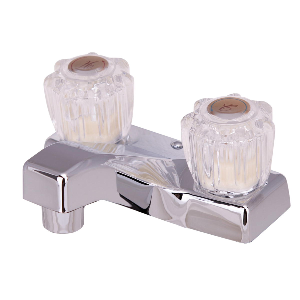 PF4201A Lavatory Faucet, 1.5 gpm, 2-Handle, Chrome, Round Handle