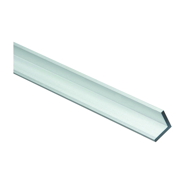 4204BC Series N247-387 Angle Stock, 3/4 in L Leg, 48 in L, 1/8 in Thick, Aluminum, Mill