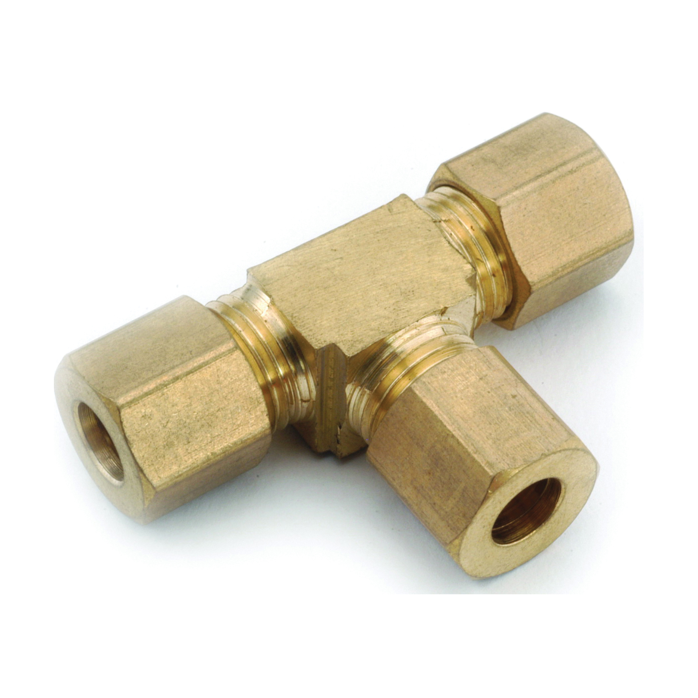 750064-10 Tube Union Tee, 5/8 in, Compression, Brass