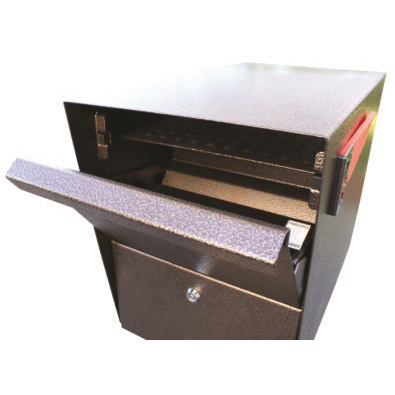 Mail Boss Packagemaster Series 7208 Mailbox, Steel, Bronze, 11-1/4 in W, 21 in D, 13-3/4 in H - 3