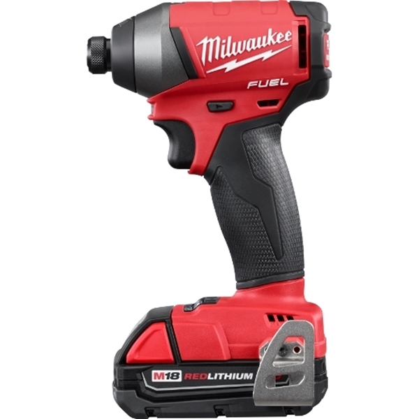Milwaukee 2753-22CT Impact Driver Kit, Battery Included, 18 V, 2 Ah, 1/4 in Drive, Hex Drive, 3700 ipm