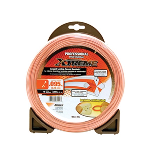 Arnold Xtreme Professional WLX-195 Trimmer Line, 0.095 in Dia, 200 ft L, Monofilament - 1