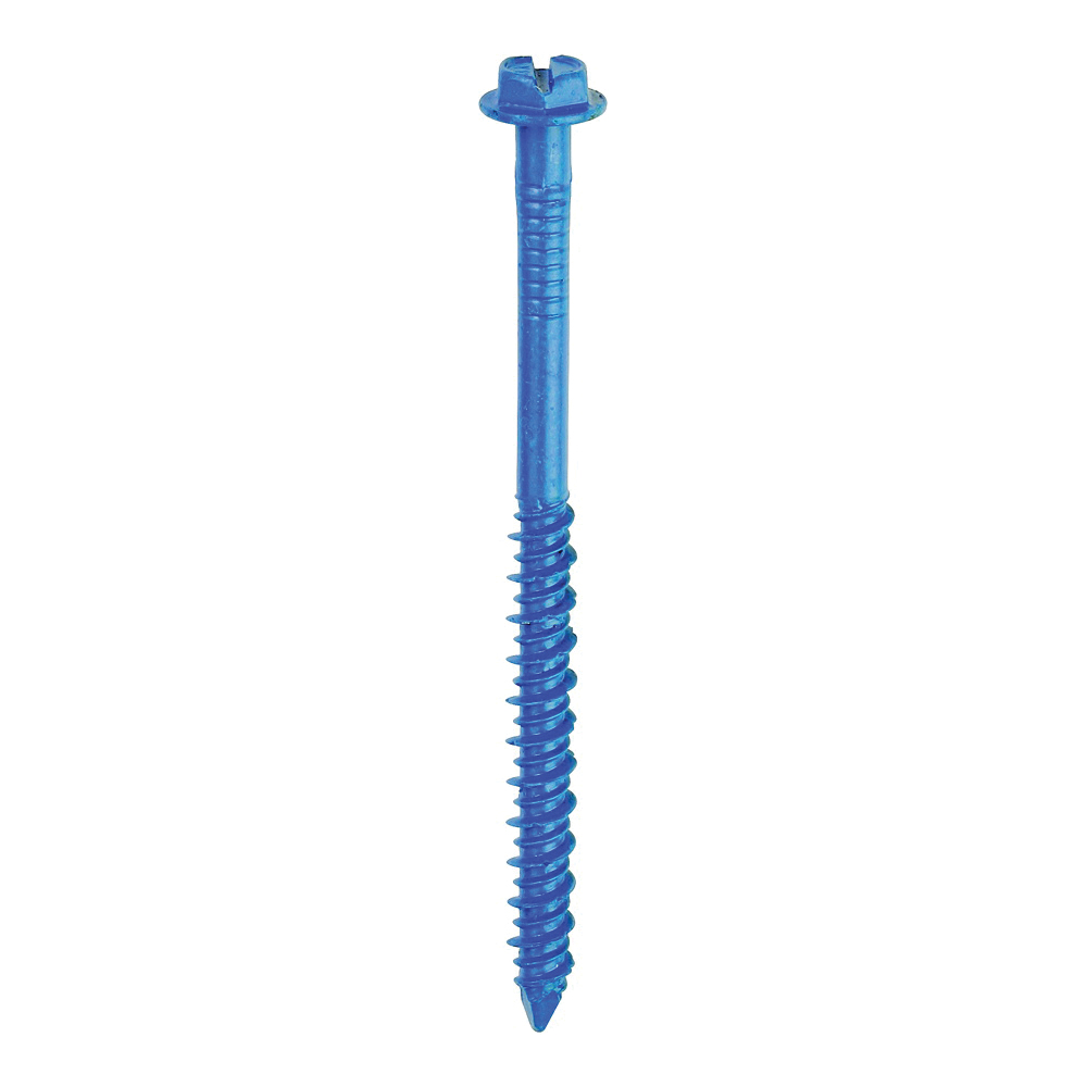 24325 Screw Anchor, Hex Drive, Steel, Climaseal, 75 PK