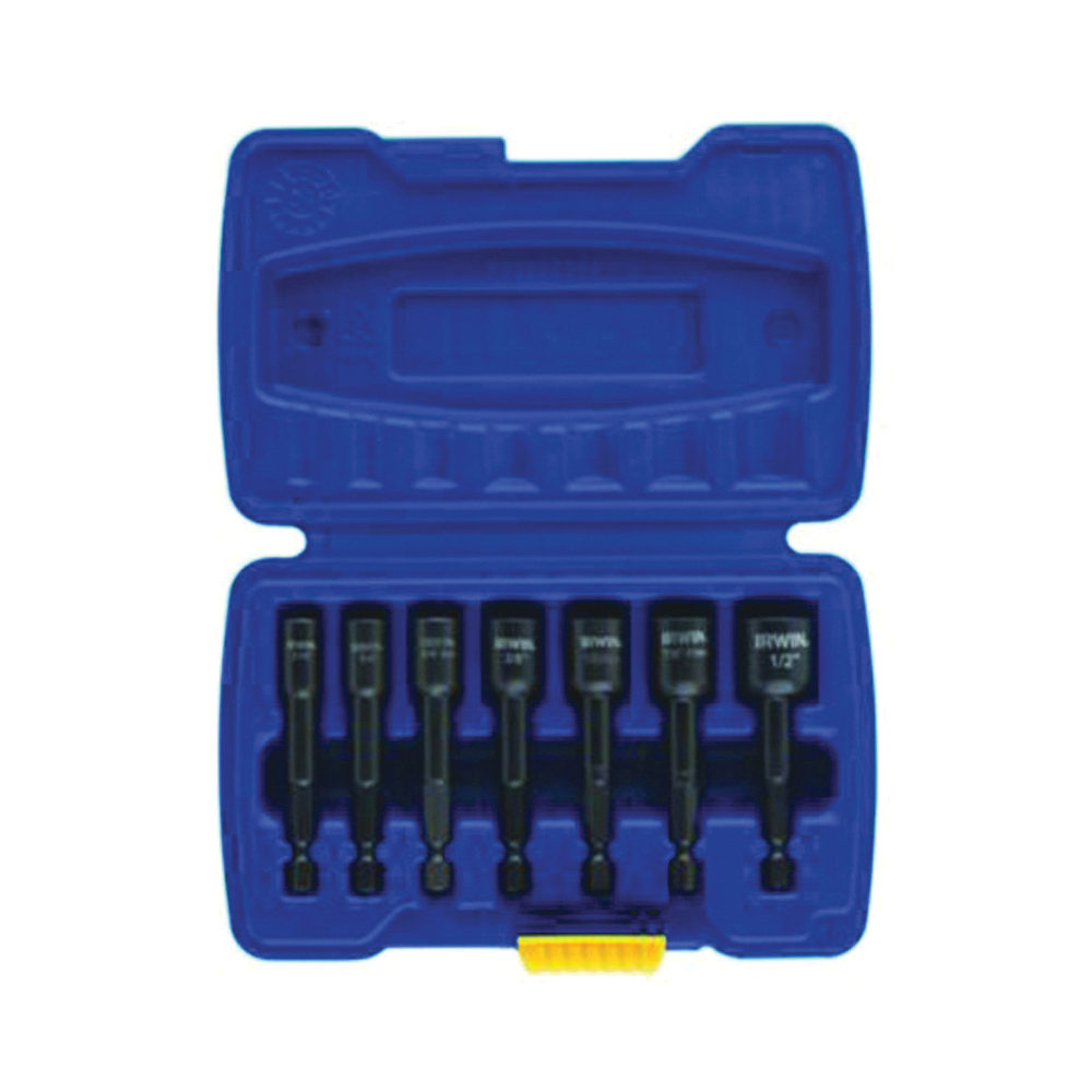 POWER-GRIP 394100 Bolt Extractor Set, 7-Piece, HCS, Black Oxide, Specifications: Reverse Spiral Flute