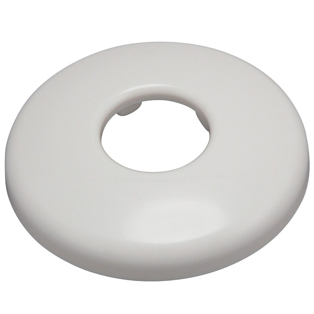 PP823-00 Bath Flange, 3-1/2 in OD, For: 1/2 in IPS Pipes, Plastic, White