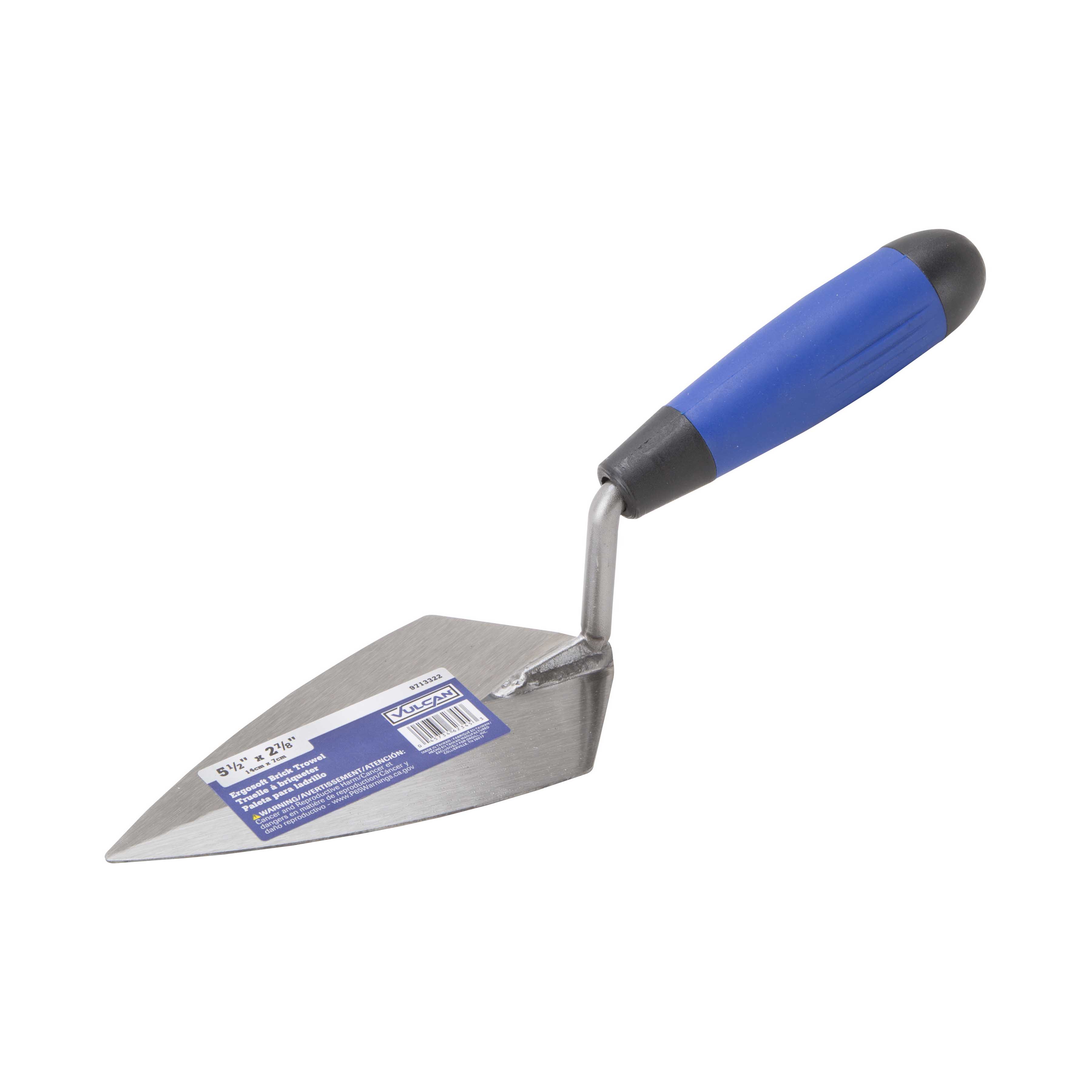 36605-3L Brick Trowel, 5-1/2 in L Blade, 2-7/8 in W Blade, HCS Blade