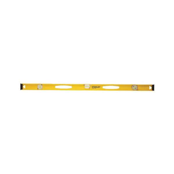 42-324 I-Beam Level, 24 in L, 3-Vial, 1-Hang Hole, Non-Magnetic, Aluminum, Black/Yellow
