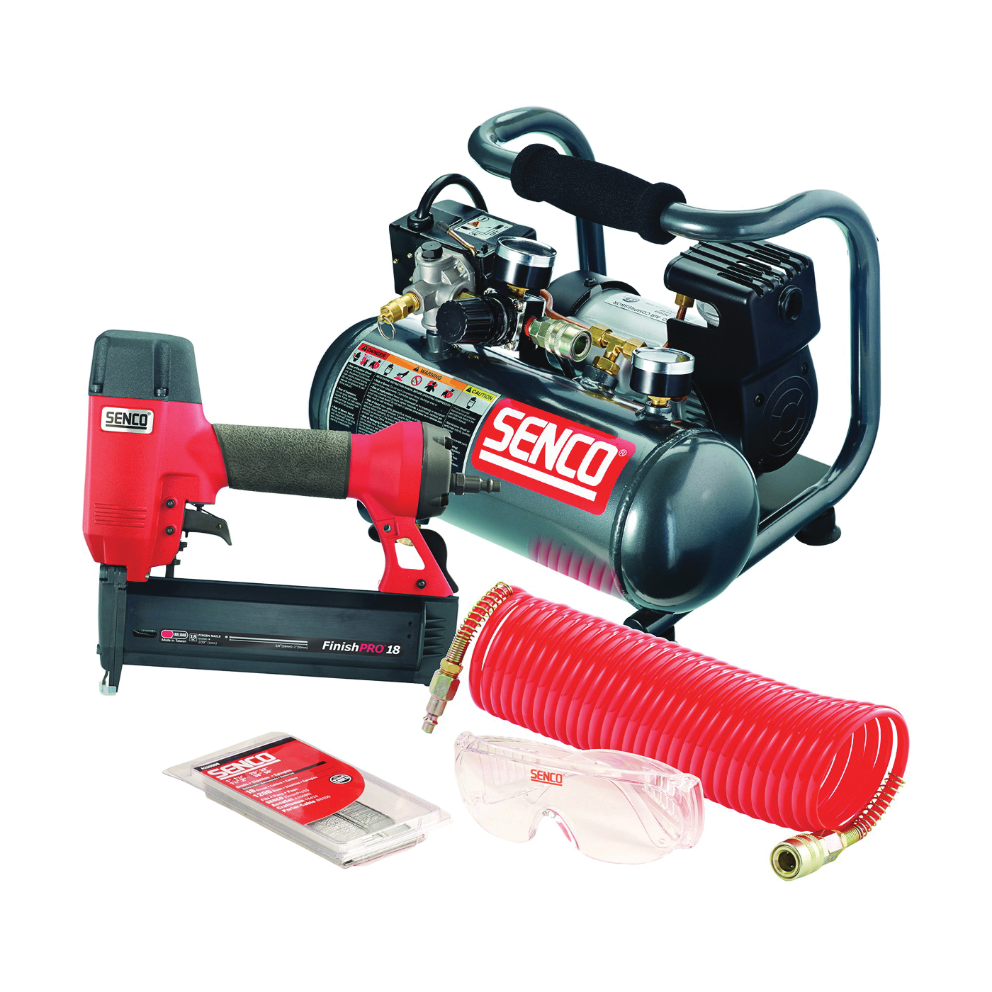PC0947 Combo Kit, 110 Magazine, 5/8 to 2 in Fastener, 0.7 scfm Air