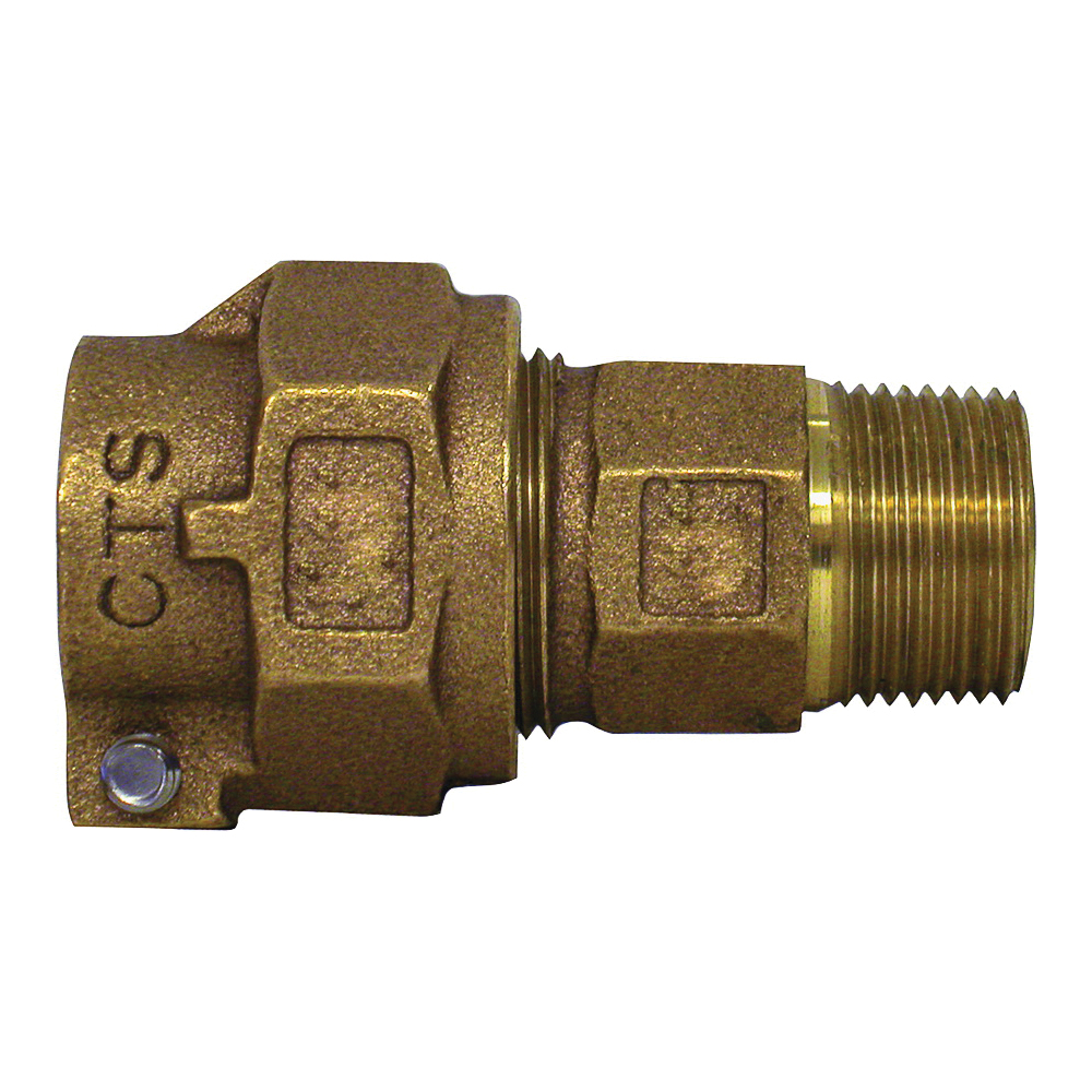 T-4300NL Series 313-205NL Pipe Coupling, 1 in, Pack Joint x MNPT, Bronze, 100 psi Pressure