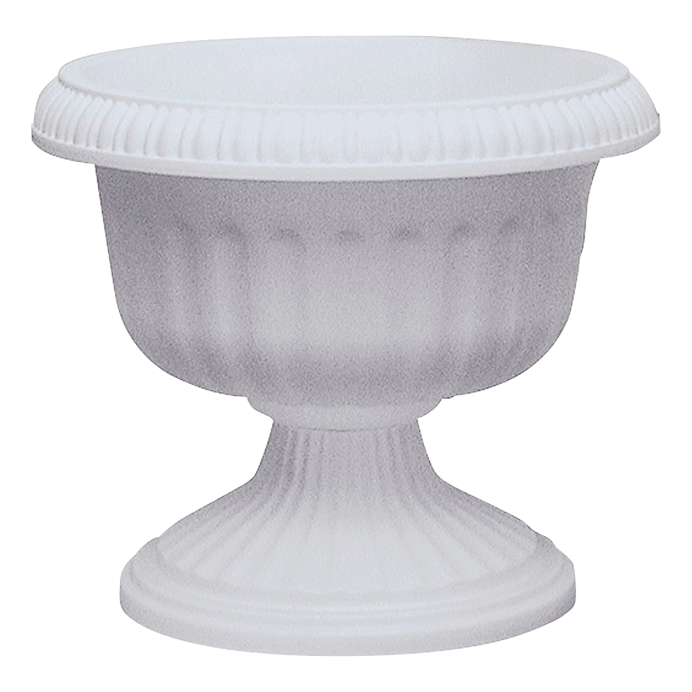 Grecian Series UR1212ST Urn Planter, 10-1/2 in H, 11.88 in W, 11.88 in D, Plastic, Stone