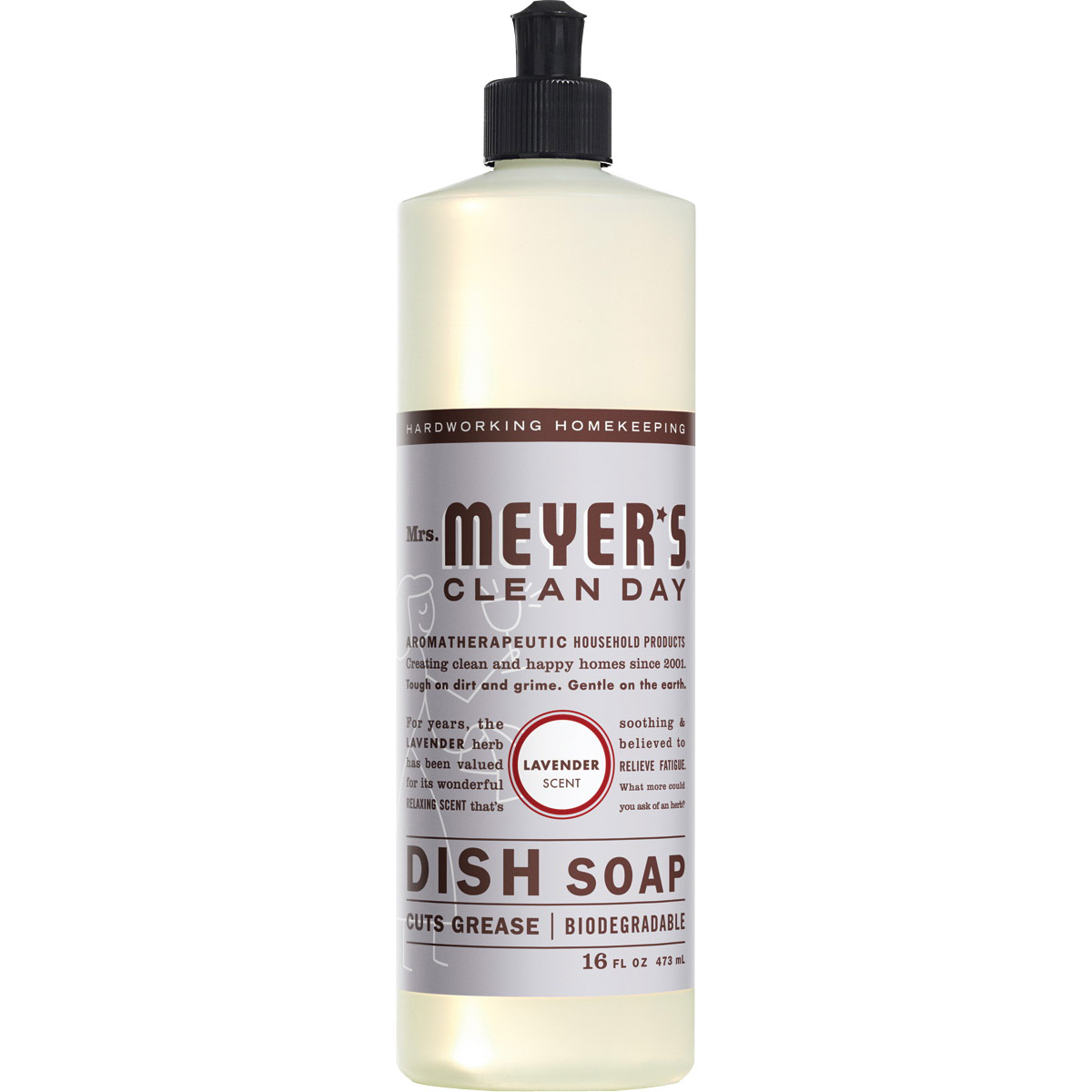 11103 Liquid Dish Soap, 16 oz, Lavender, Colorless