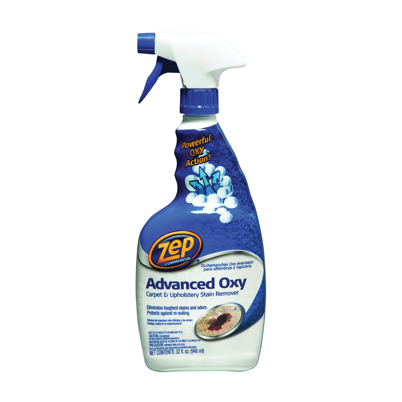 ZUOXSR32 Stain Remover, 1 qt spray Bottle, Liquid, Slight Pleasant, Clear