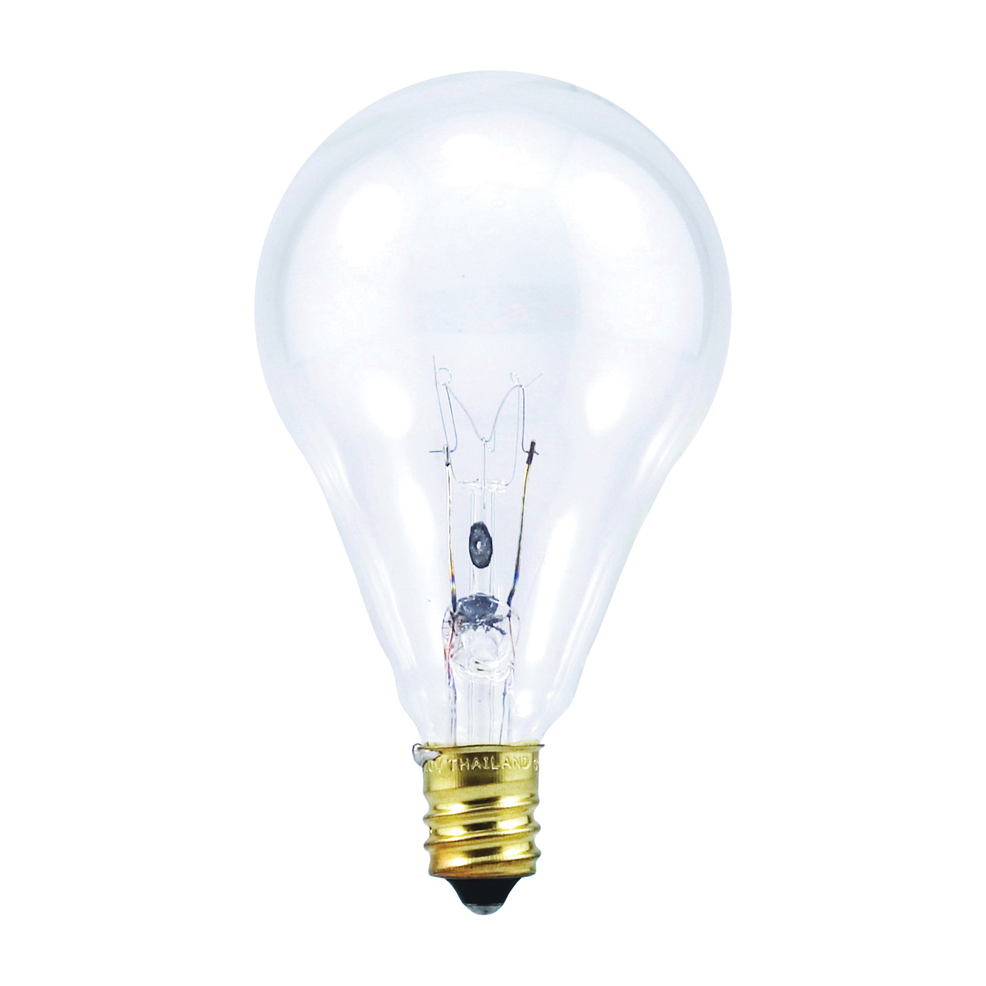 10894 Incandescent Lamp, 60 W, A15 Lamp, E12 Candelabra Lamp Base, 650 Lumens, 2850 K Color Temp