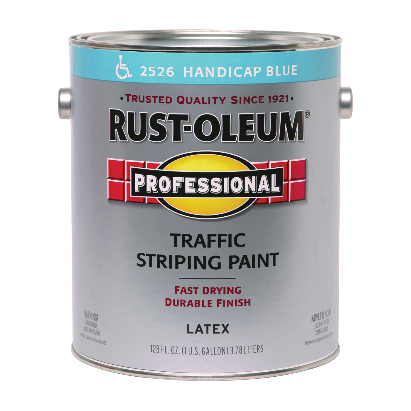 Rust-Oleum 2526402 Inverted Marking Spray Paint, Flat, Handicap Blue, 1 gal Pail
