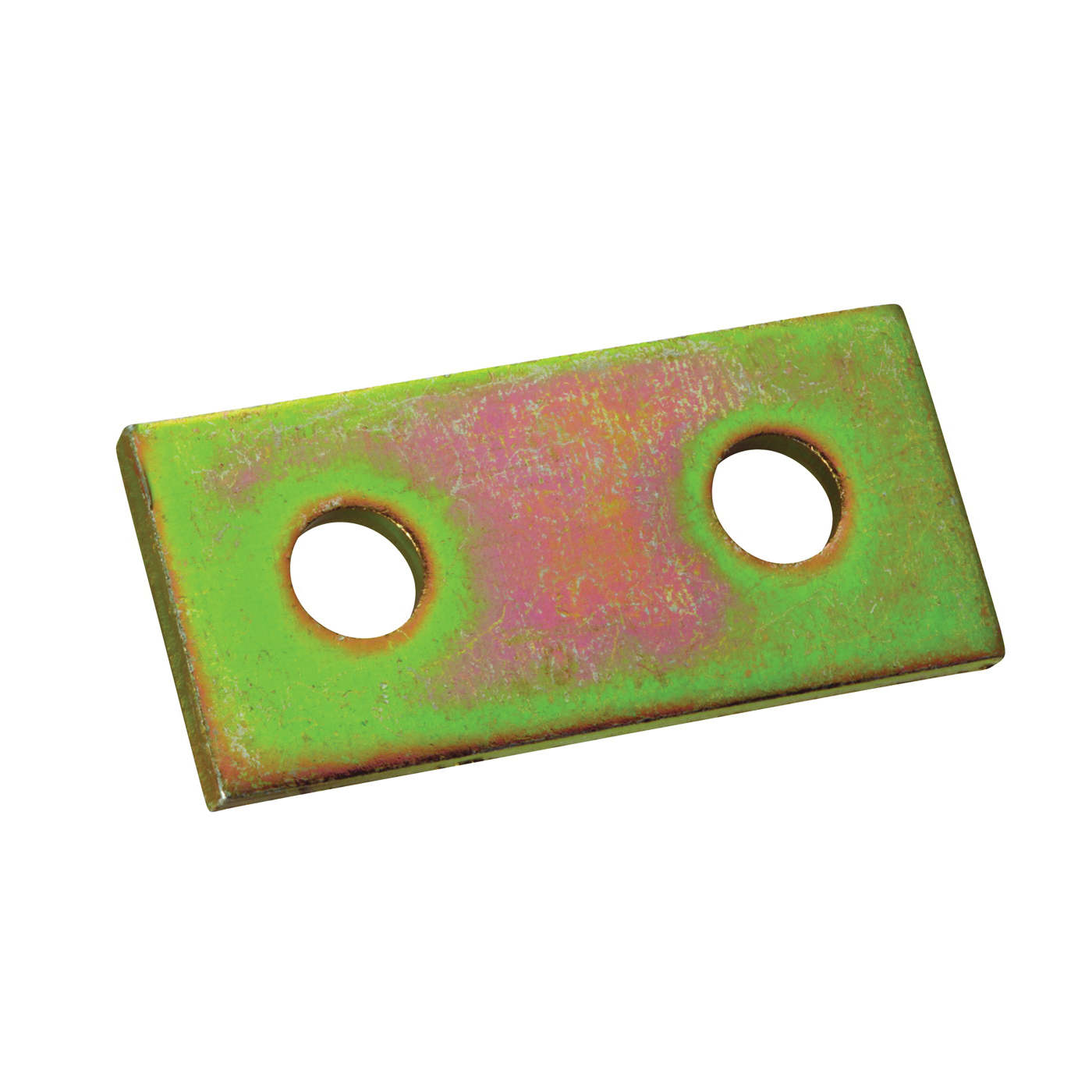 200 Series ZAB206-10 Flat Straight Bracket, Steel, Gold, Galvanized