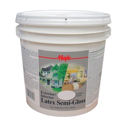 8-0805-6 Paint, Semi-Gloss Sheen, White, 2 gal, Pail