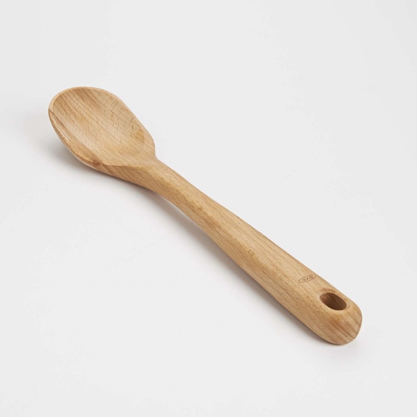 Good Grips 1058024 Spoon, 12.4 in OAL, Beechwood, Natural Oil - 1