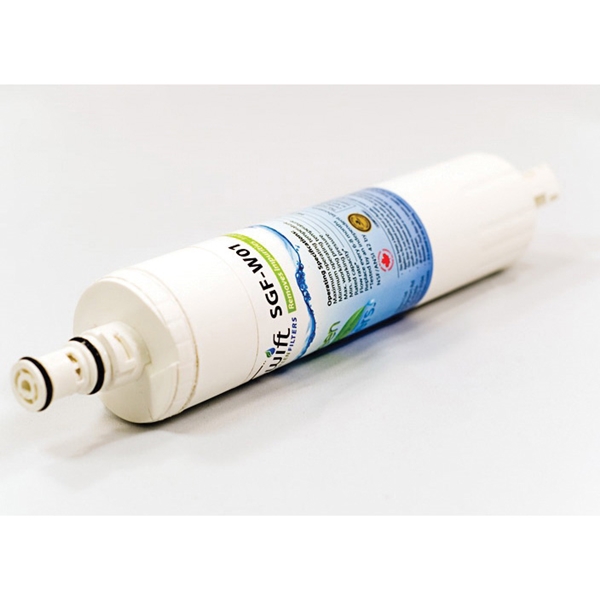 SGF-W01 Refrigerator Water Filter, 0.5 gpm, Coconut Shell Carbon Block Filter Media
