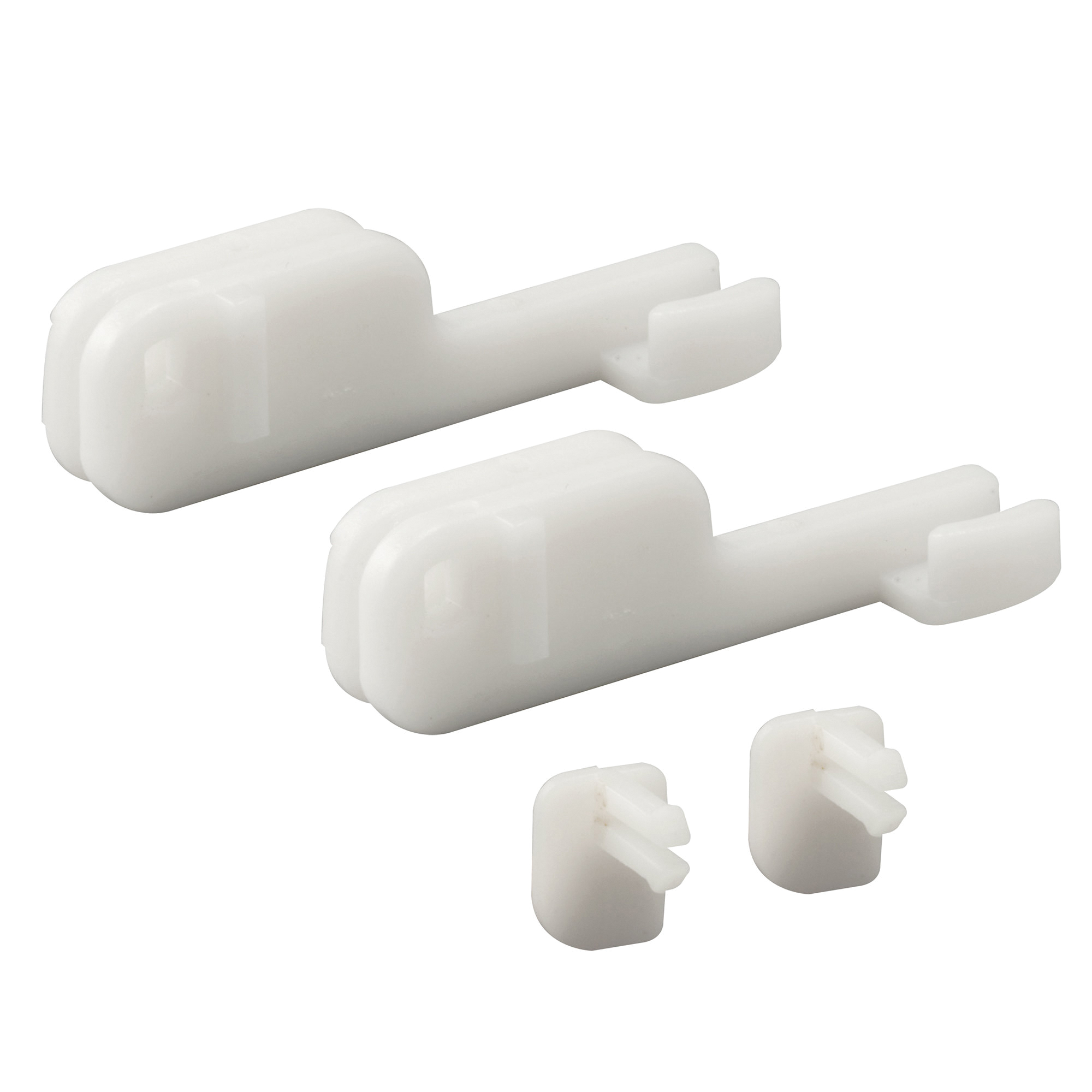 M 6090 Bottom Guide, Sliding, Plastic, White, For: Kinkead and Sterling Shower Doors