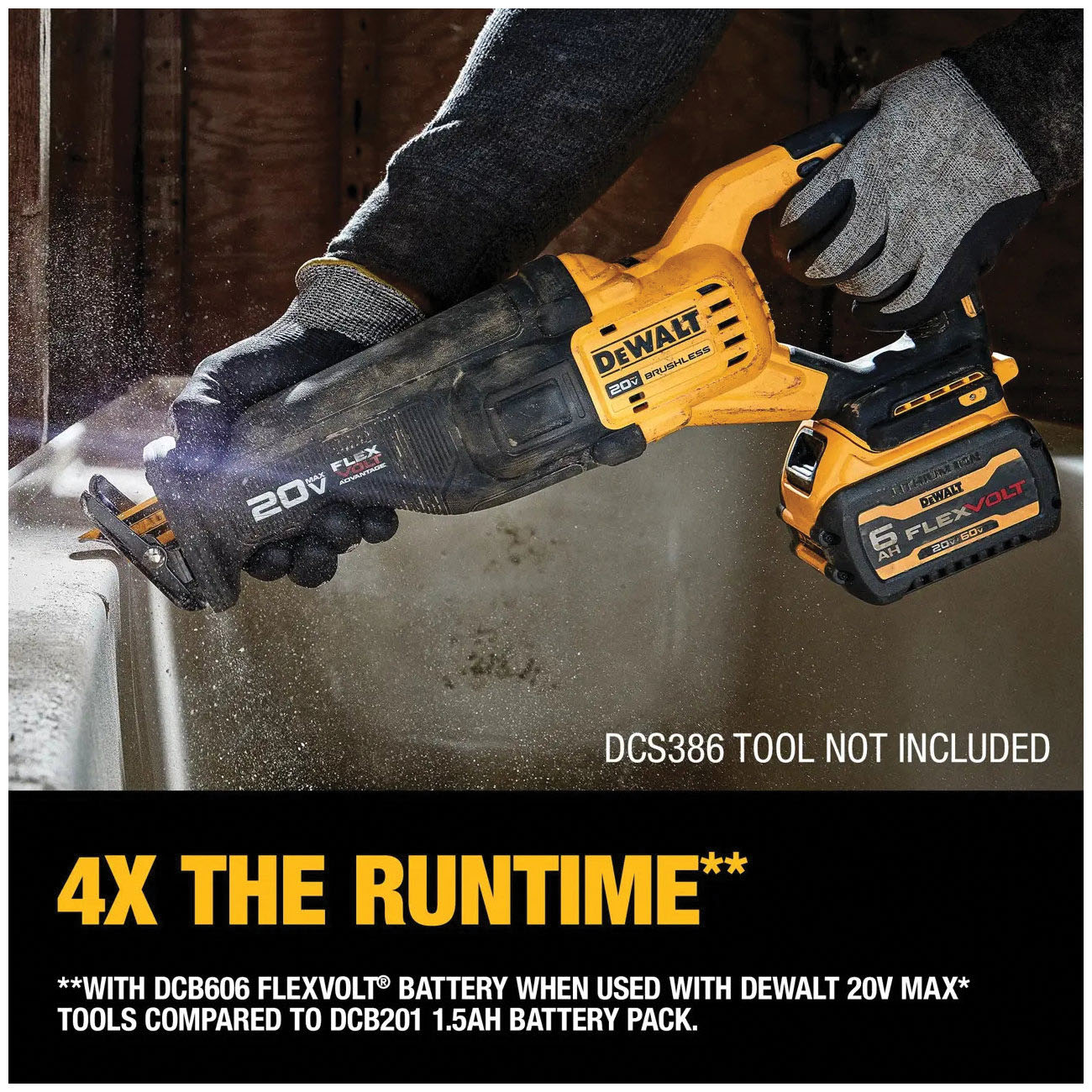 DEWALT 20V/60V MAX FLEXVOLT DCB606 Rechargeable Battery Pack, 20/60 V Battery, 6 Ah, 6 A Charge, 1 hr Charging - 5