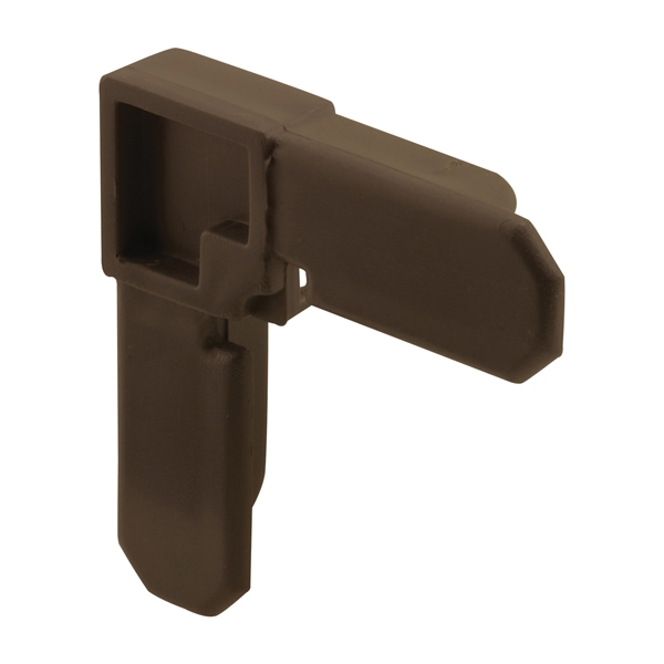 PL 14273 Square Cut Screen Frame Corner, Plastic, Bronze
