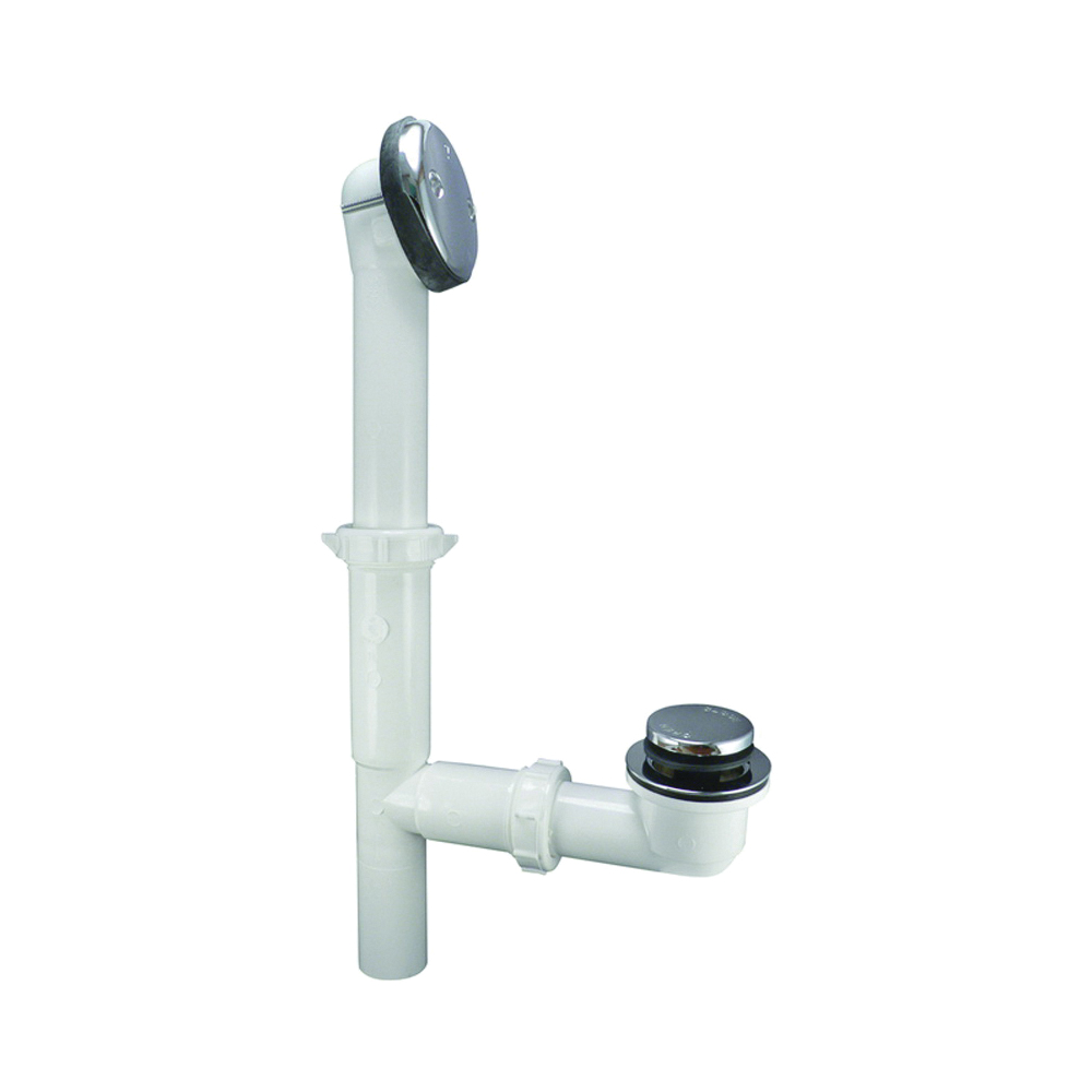 63WK Bath Drain, Plastic, Chrome-Plated