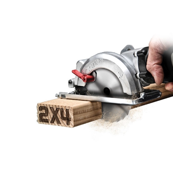 Rockwell RK3441K Circular Saw, 5 A, 4-1/8 in Dia Blade, 3/8 in Arbor, 1-1/8 in at 45 deg, 1-11/16 in at 90 deg D Cutting - 2