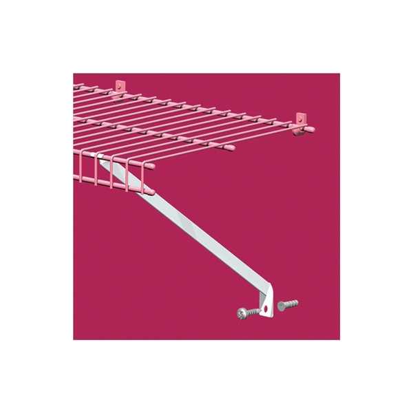 ClosetMaid 71925 Support Bracket, 1 in L, 2 in H, Steel - 1