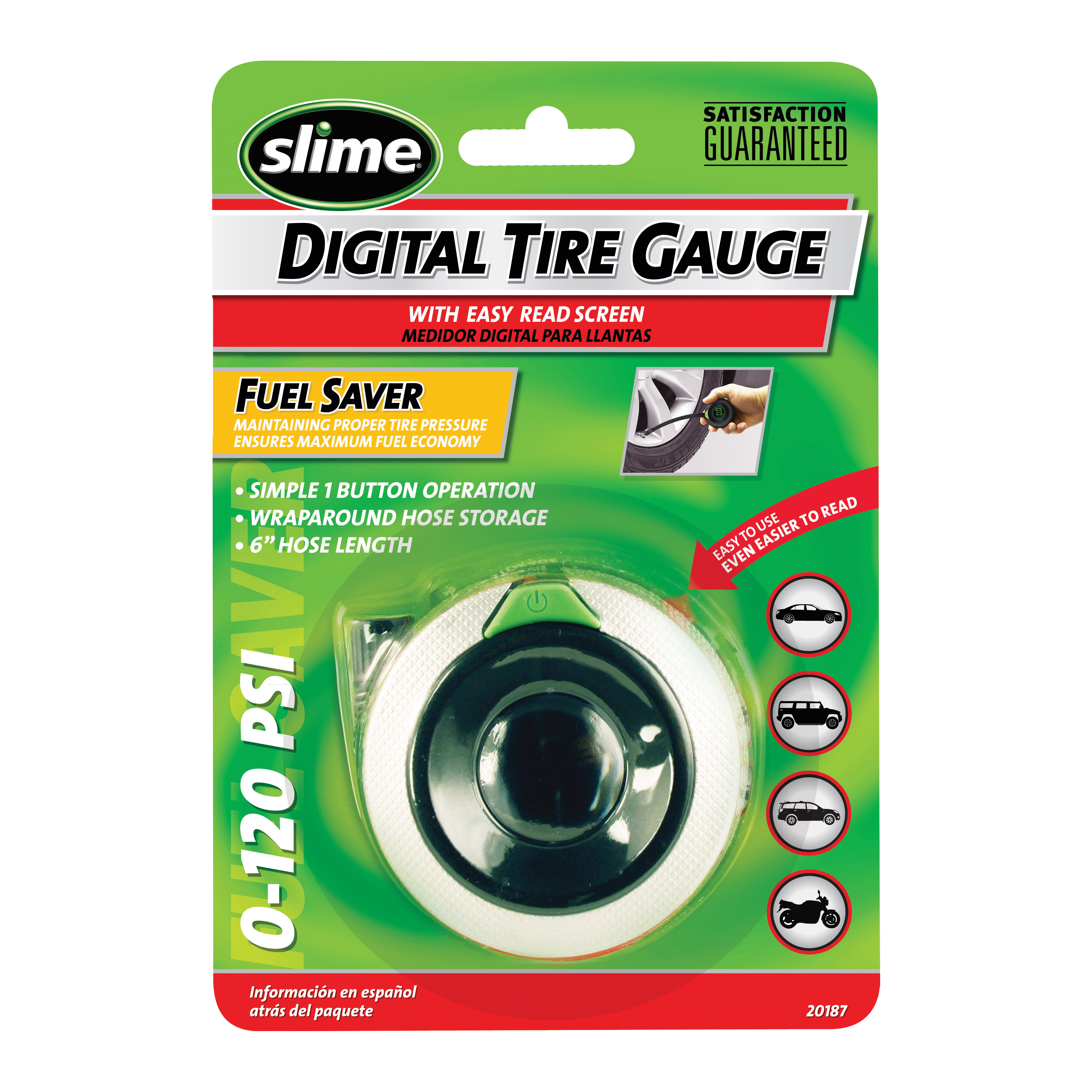20187 Digital Tire Gauge, 0 to 120 psi