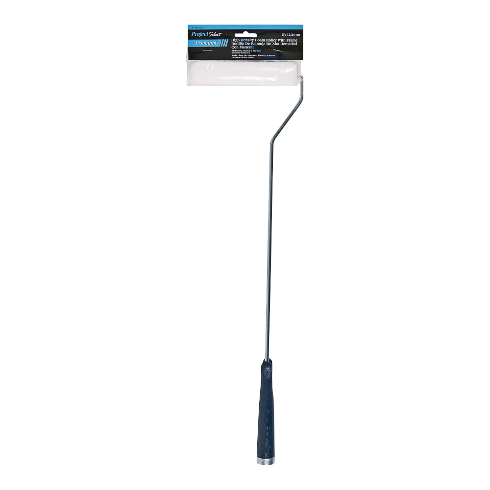 IMPACT MT200-22 6IN Mini Roller with Frame, 1/4 in Nap, Foam Cover, Threaded Handle, 6 in L Roller