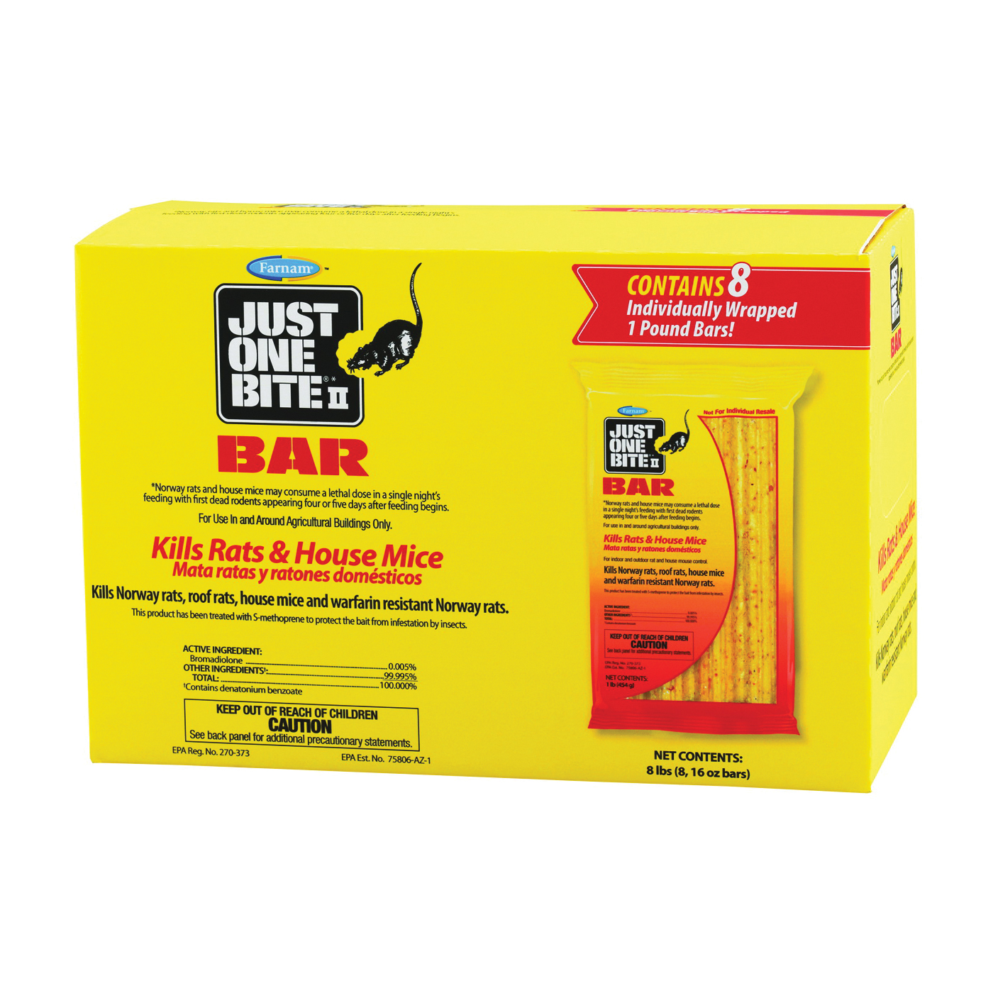 100504295 Mouse Killer, 8 lb Bait, Brown/Yellow