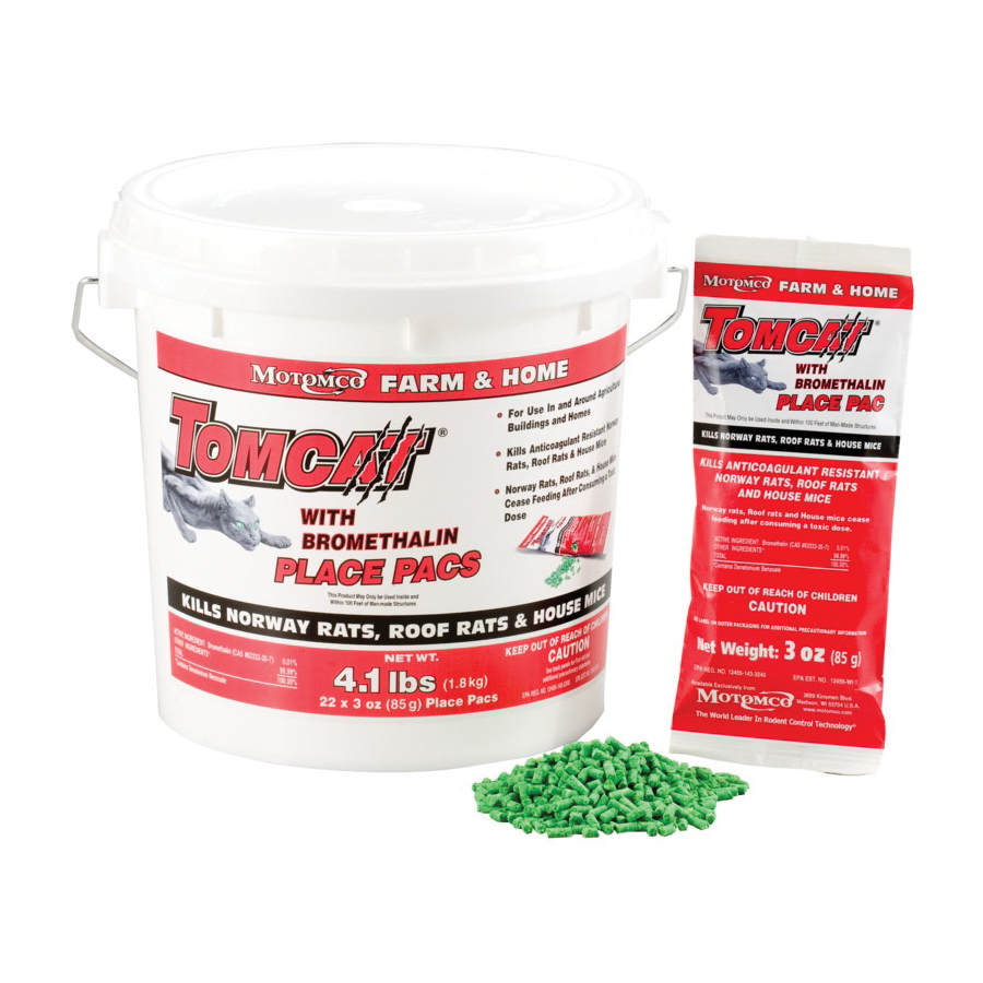 BL22022 Rat and Mouse Poison, Granular, 3 oz Pail