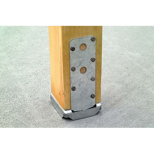 Simpson Strong-Tie PBS PBS44AZ Post Base, 4 x 4 in Post, 12 ga Gauge, Steel, ZMAX