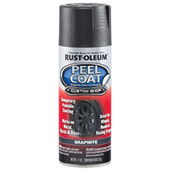 PEEL COAT 284320 Automotive Spray Paint, Graphite, 312 g Can